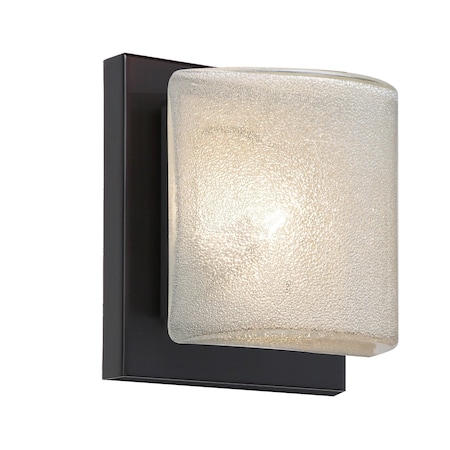 Besa Lighting Paolo Mini Sconce, Glitter, Bronze Finish, 1x50W Halogen 1WS-7873GL-BR